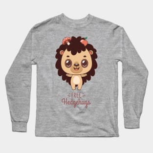 Free Hedgehugs pun design Long Sleeve T-Shirt